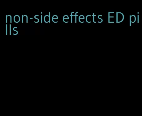 non-side effects ED pills
