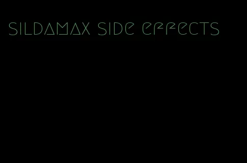 sildamax side effects