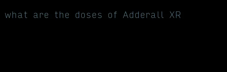 what are the doses of Adderall XR