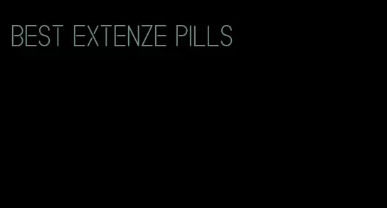 best Extenze pills