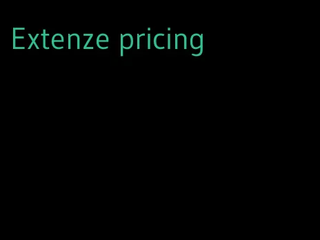 Extenze pricing