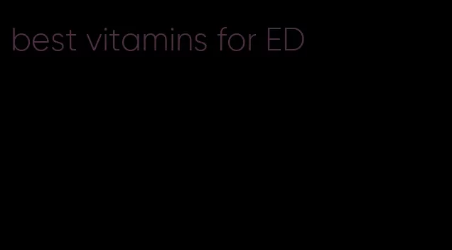 best vitamins for ED