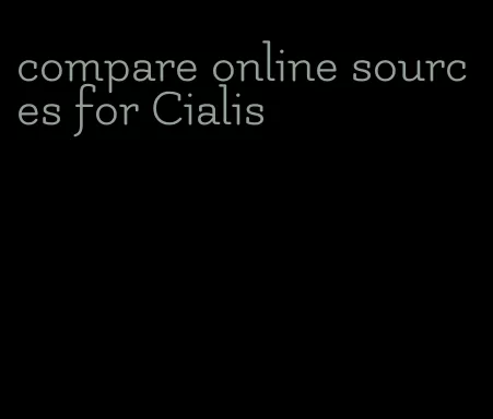 compare online sources for Cialis