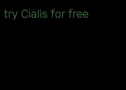 try Cialis for free