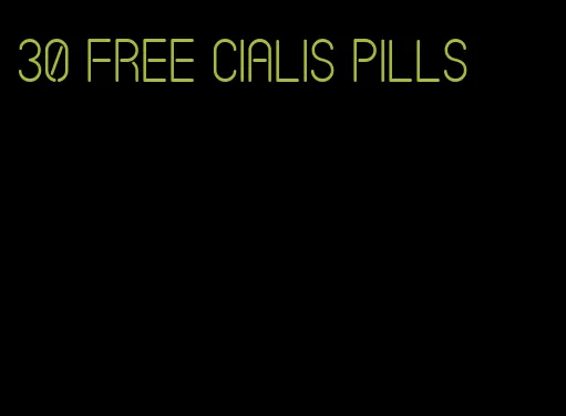 30 free Cialis pills