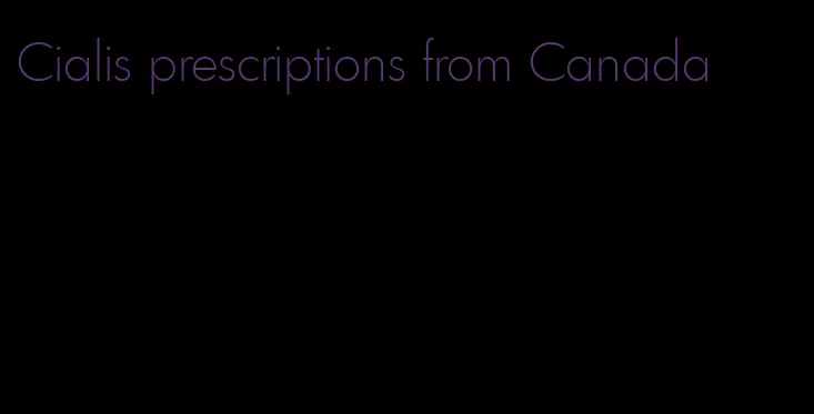 Cialis prescriptions from Canada