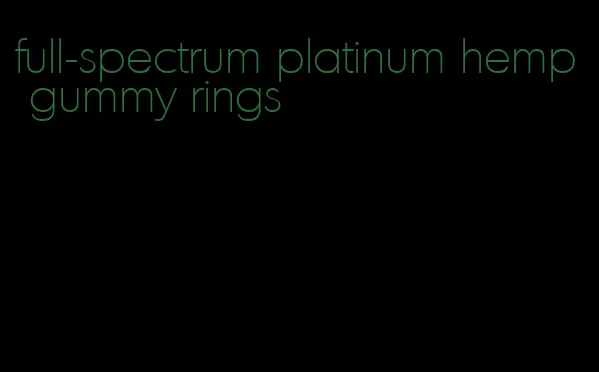 full-spectrum platinum hemp gummy rings