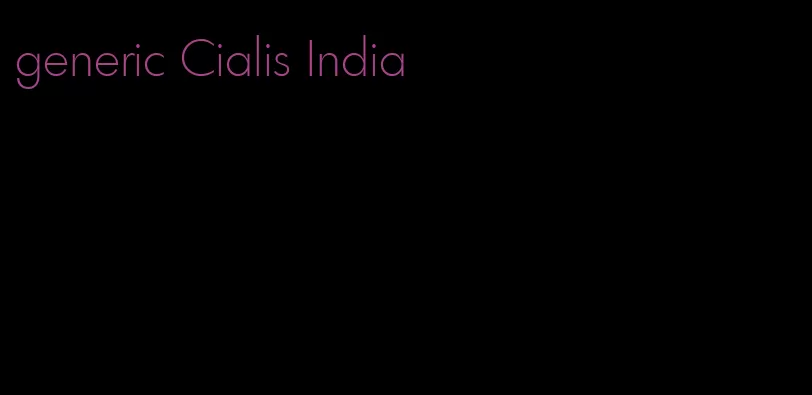 generic Cialis India