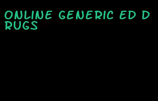 online generic ED drugs