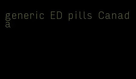 generic ED pills Canada