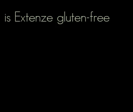 is Extenze gluten-free