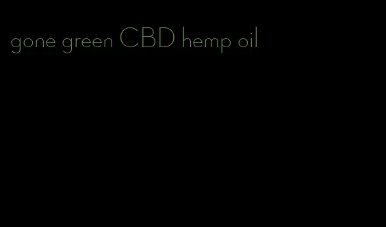 gone green CBD hemp oil