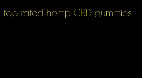 top rated hemp CBD gummies