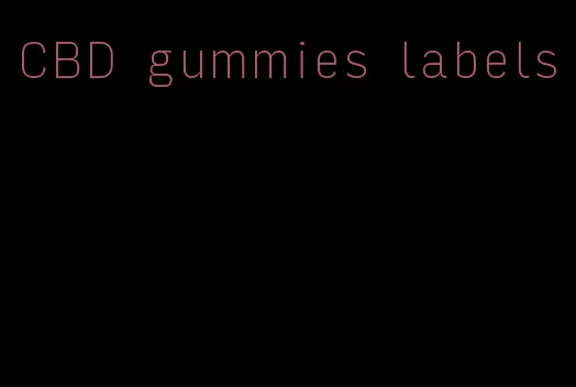 CBD gummies labels