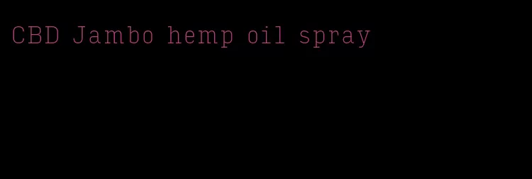 CBD Jambo hemp oil spray