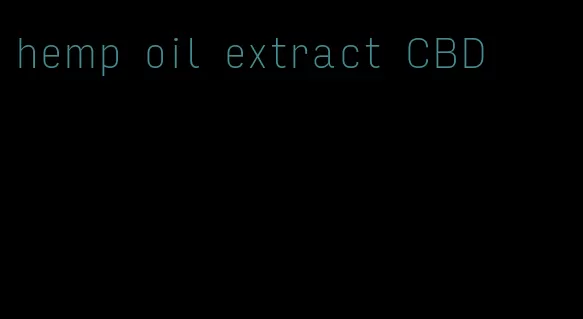 hemp oil extract CBD