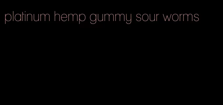 platinum hemp gummy sour worms