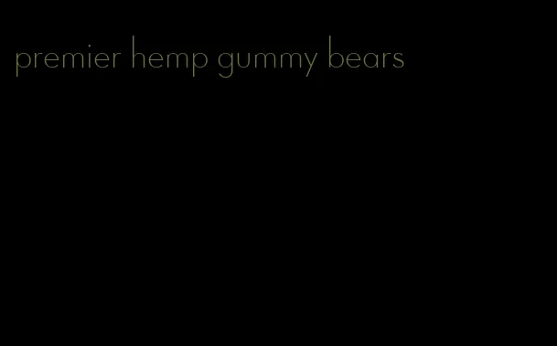 premier hemp gummy bears
