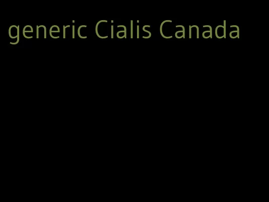 generic Cialis Canada