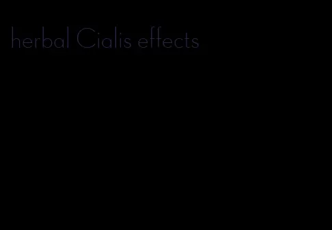 herbal Cialis effects