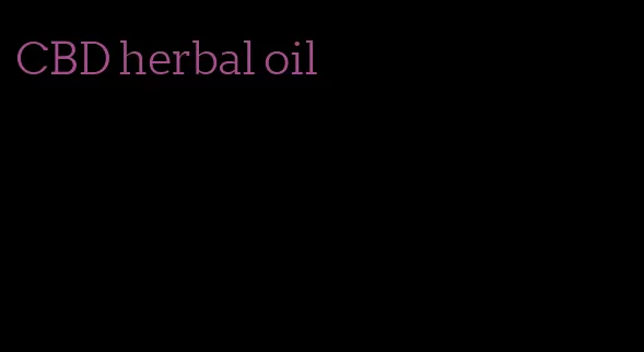 CBD herbal oil