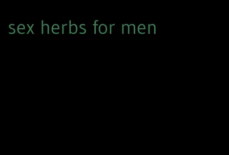 sex herbs for men