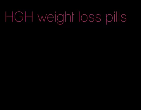 HGH weight loss pills