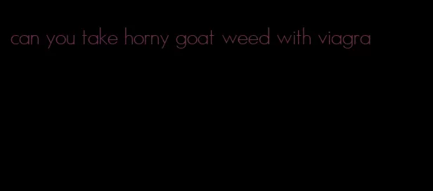 can you take horny goat weed with viagra