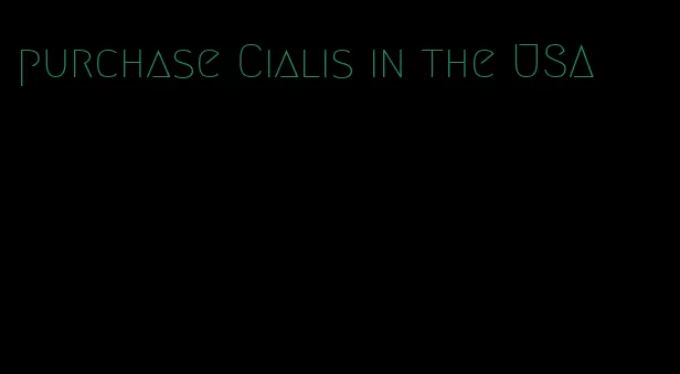 purchase Cialis in the USA