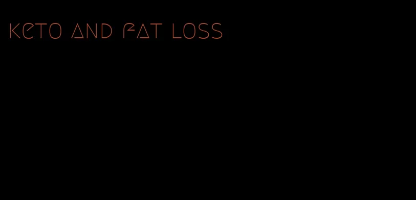 keto and fat loss