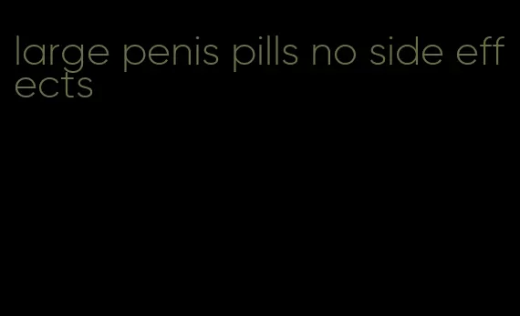 large penis pills no side effects
