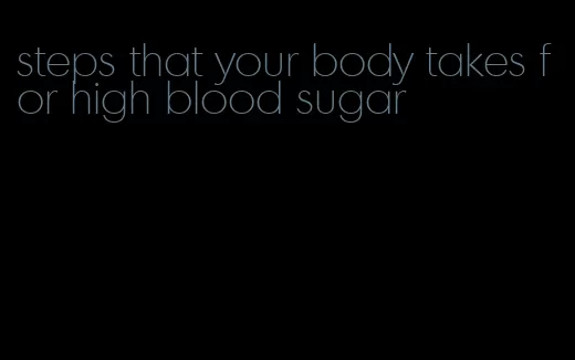 steps that your body takes for high blood sugar