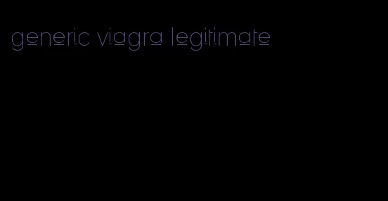 generic viagra legitimate