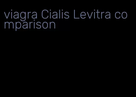viagra Cialis Levitra comparison