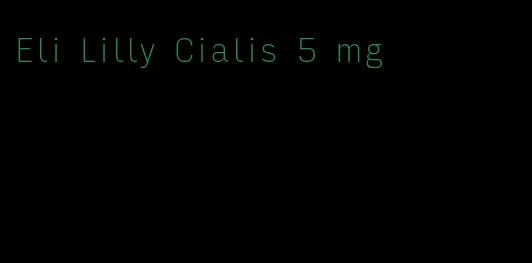 Eli Lilly Cialis 5 mg