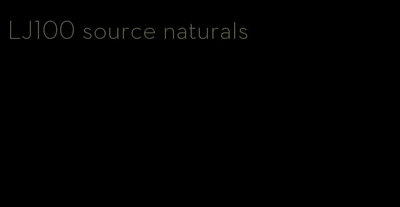 LJ100 source naturals