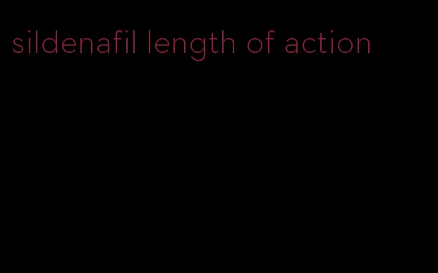 sildenafil length of action