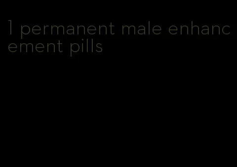 1 permanent male enhancement pills
