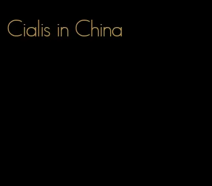 Cialis in China