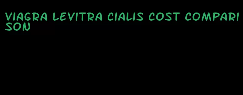 viagra Levitra Cialis cost comparison