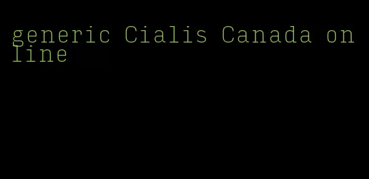 generic Cialis Canada online