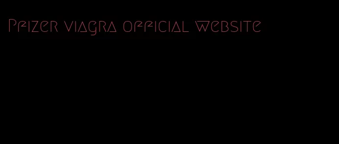 Pfizer viagra official website