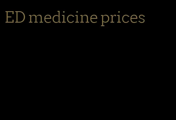ED medicine prices