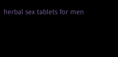 herbal sex tablets for men