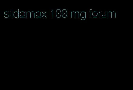 sildamax 100 mg forum