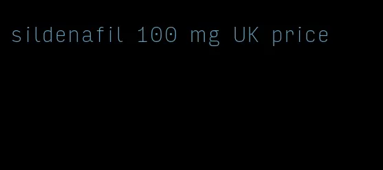 sildenafil 100 mg UK price