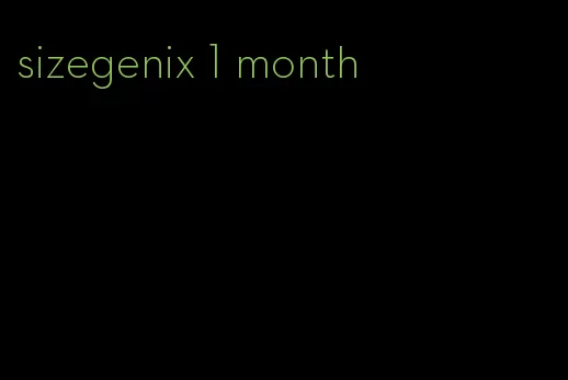 sizegenix 1 month