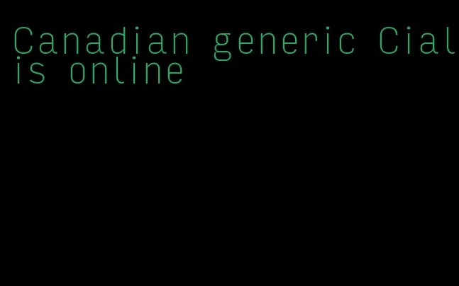 Canadian generic Cialis online