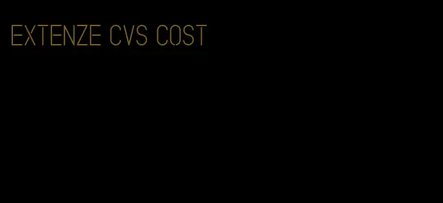 Extenze CVS cost