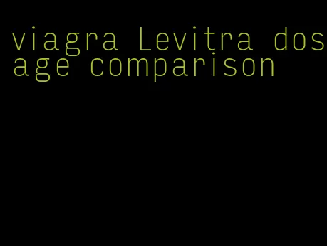 viagra Levitra dosage comparison